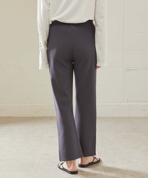 OUVRAGE CLASSE(ウヴラージュクラス)の「ブークレサイドスリットパンツ(その他パンツ・レディース・チャコールグレー/ライトグレー/ブラック・FREE)」の10枚目の写真