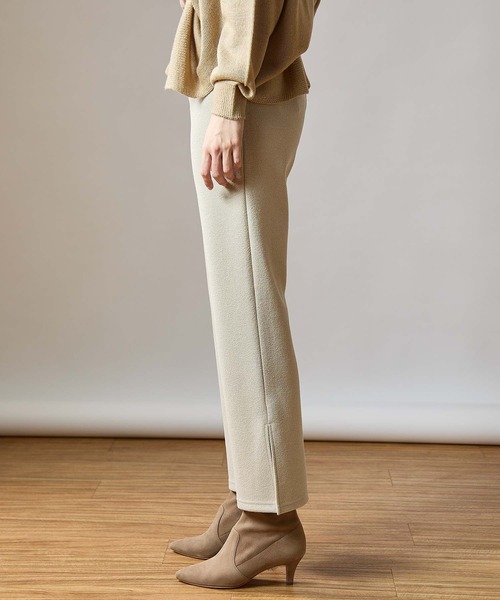 OUVRAGE CLASSE(ウヴラージュクラス)の「ブークレサイドスリットパンツ(その他パンツ・レディース・チャコールグレー/ライトグレー/ブラック・FREE)」の15枚目の写真