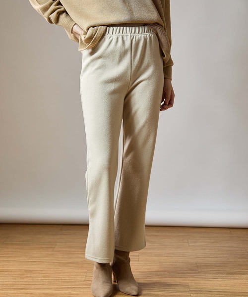 OUVRAGE CLASSE(ウヴラージュクラス)の「ブークレサイドスリットパンツ(その他パンツ・レディース・チャコールグレー/ライトグレー/ブラック・FREE)」の19枚目の写真