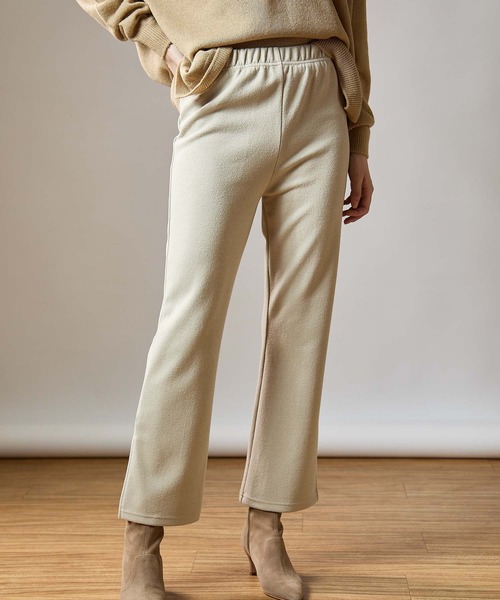 OUVRAGE CLASSE(ウヴラージュクラス)の「ブークレサイドスリットパンツ(その他パンツ・レディース・チャコールグレー/ライトグレー/ブラック・FREE)」の18枚目の写真