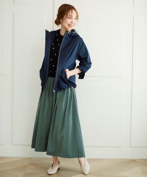 le.coeur blanc（ルクールブラン）の「リバーシブルタフタギャザースカート（スカート・レディース・ベージュ/ダークグレー/ボルドー・38/36）」の14枚目の写真