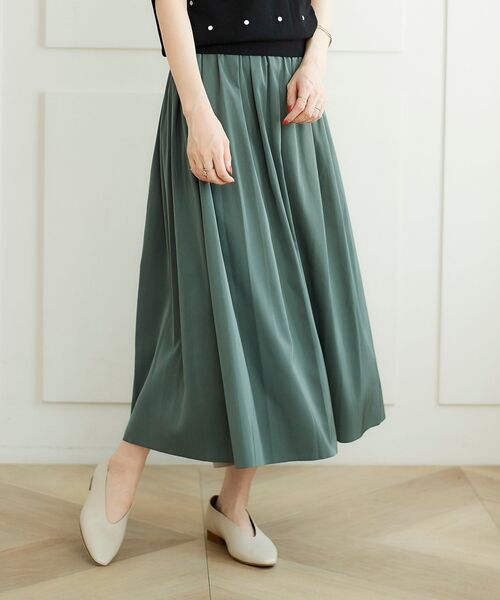 le.coeur blanc（ルクールブラン）の「リバーシブルタフタギャザースカート（スカート・レディース・ベージュ/ダークグレー/ボルドー・38/36）」の15枚目の写真