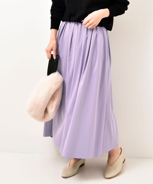 le.coeur blanc（ルクールブラン）の「リバーシブルタフタギャザースカート（スカート・レディース・ベージュ/ダークグレー/ボルドー・38/36）」の18枚目の写真