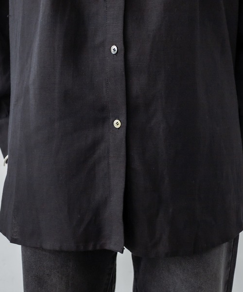 mystic（ミスティック）の「ビッグフリルシャツ（シャツ/ブラウス・レディース・ブラック/オフホワイト・FREE）」の12枚目の写真