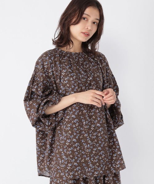 studio CLIP（スタディオクリップ）の「サラサラ快適ギャザーブラウス（シャツ/ブラウス・レディース・サックスブルー/ピンク/その他1/その他2・FREE）」の4枚目の写真