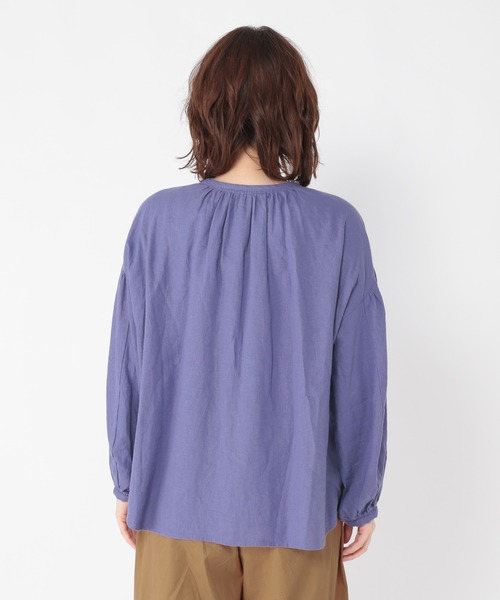 studio CLIP（スタディオクリップ）の「サラサラ快適ギャザーブラウス（シャツ/ブラウス・レディース・サックスブルー/ピンク/その他1/その他2・FREE）」の18枚目の写真