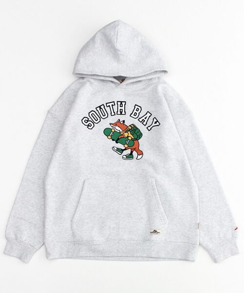 NAVAL(ナバル)の「CAMPLAY by Kailua Bay / COLLEGE FOX SWEAT PARKA / カレッジ フォックス スウェット パーカー(パーカー・メンズ・キナリ/イエロー/ブルーグレー・MEDIUM/LARGE)」の12枚目の写真