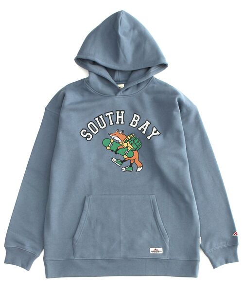 NAVAL(ナバル)の「CAMPLAY by Kailua Bay / COLLEGE FOX SWEAT PARKA / カレッジ フォックス スウェット パーカー(パーカー・メンズ・キナリ/イエロー/ブルーグレー・MEDIUM/LARGE)」の14枚目の写真