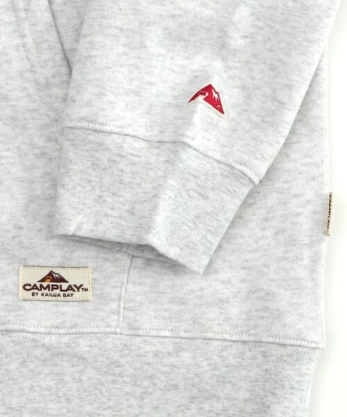 NAVAL(ナバル)の「CAMPLAY by Kailua Bay / COLLEGE FOX SWEAT PARKA / カレッジ フォックス スウェット パーカー(パーカー・メンズ・キナリ/イエロー/ブルーグレー・MEDIUM/LARGE)」の11枚目の写真