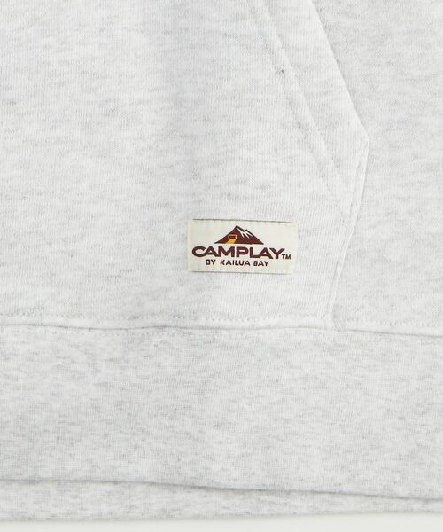 NAVAL(ナバル)の「CAMPLAY by Kailua Bay / COLLEGE FOX SWEAT PARKA / カレッジ フォックス スウェット パーカー(パーカー・メンズ・キナリ/イエロー/ブルーグレー・MEDIUM/LARGE)」の13枚目の写真