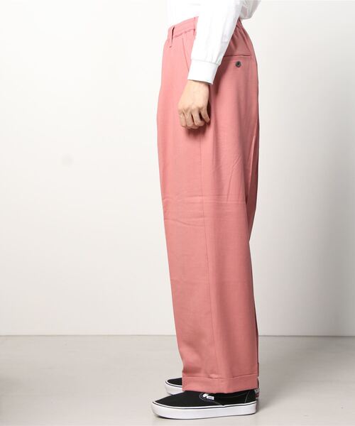 MAISON SPECIAL（メゾンスペシャル）の「《ユニセックスアイテム》ストレッチダブルワイドスラックス 【MAISON SPECIAL/メゾンスペシャル】（スラックス・メンズ・ライトグレー/ブラック/パープル/ピンク/グリーン・1/2/0）」の14枚目の写真