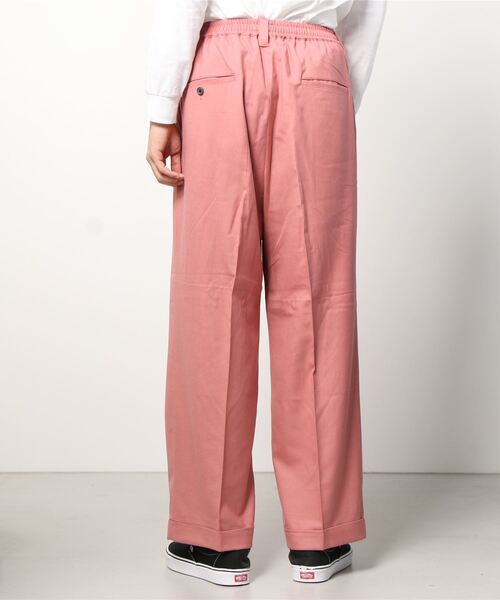 MAISON SPECIAL（メゾンスペシャル）の「《ユニセックスアイテム》ストレッチダブルワイドスラックス 【MAISON SPECIAL/メゾンスペシャル】（スラックス・メンズ・ライトグレー/ブラック/パープル/ピンク/グリーン・1/2/0）」の15枚目の写真