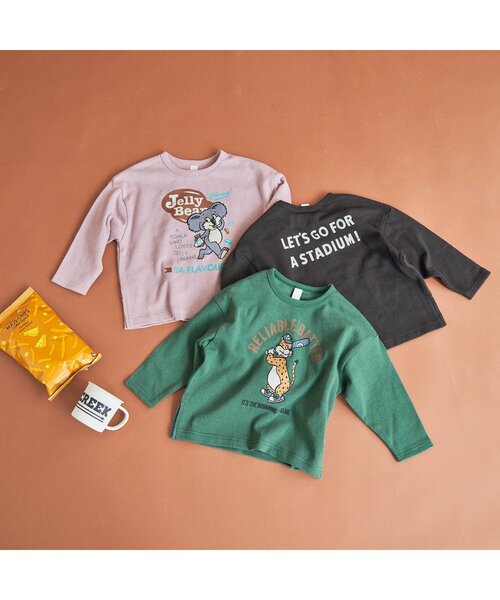 BREEZE(ブリーズ)の「WEB限定 プリントロンT(Tシャツ/カットソー・キッズ・グリーン/ピンク/ブラック・100/110/90/120/130/140/80)」の22枚目の写真