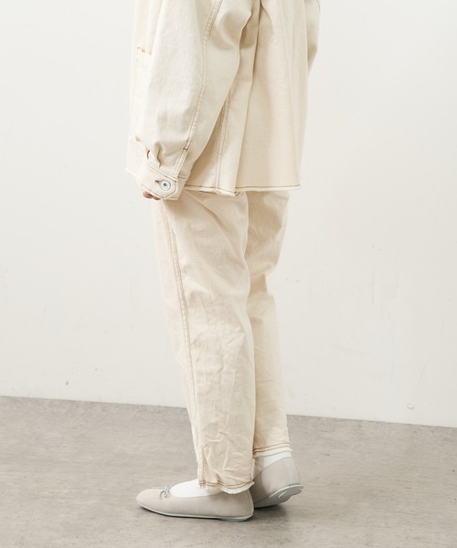 PUAL CE CIN（ピュアルセシン）の「オーガニックデニムパンツ（デニムパンツ・レディース・ブラック/グレー/インディゴブルー/ナチュラル・FREE）」の6枚目の写真