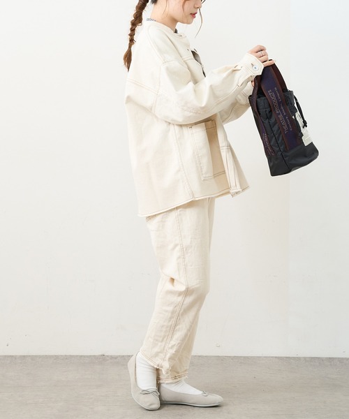 PUAL CE CIN（ピュアルセシン）の「オーガニックデニムパンツ（デニムパンツ・レディース・ブラック/グレー/インディゴブルー/ナチュラル・FREE）」の8枚目の写真