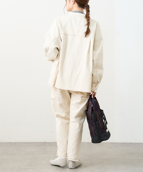 PUAL CE CIN（ピュアルセシン）の「オーガニックデニムパンツ（デニムパンツ・レディース・ブラック/グレー/インディゴブルー/ナチュラル・FREE）」の9枚目の写真