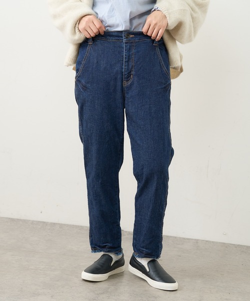 PUAL CE CIN（ピュアルセシン）の「オーガニックデニムパンツ（デニムパンツ・レディース・ブラック/グレー/インディゴブルー/ナチュラル・FREE）」の11枚目の写真