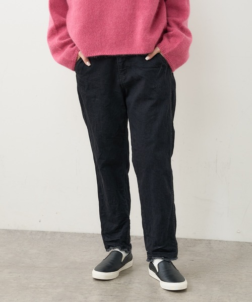 PUAL CE CIN（ピュアルセシン）の「オーガニックデニムパンツ（デニムパンツ・レディース・ブラック/グレー/インディゴブルー/ナチュラル・FREE）」の22枚目の写真