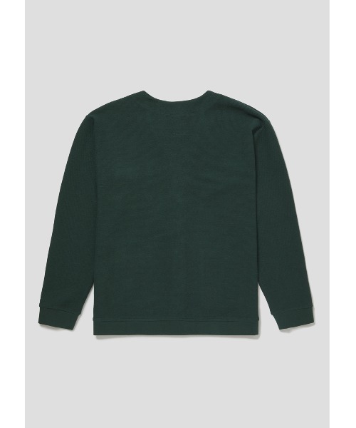 Design Tshirts Store graniph（デザイン　ティーシャツ　ストア　グラニフ）の「スレットレッドパンダ｜フロントデザインカーディガン（カーディガン/ボレロ・メンズ・グリーン・SMALL/MEDIUM/LARGE）」の9枚目の写真