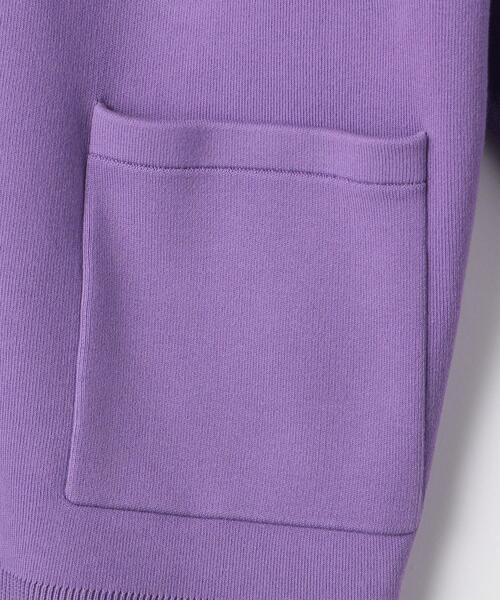 green label relaxing（グリーンレーベルリラクシング）の「スムース パッチ カーディガン -ウォッシャブル-（カーディガン/ボレロ・レディース・パープル/ナチュラル/モカ・FREE）」の17枚目の写真