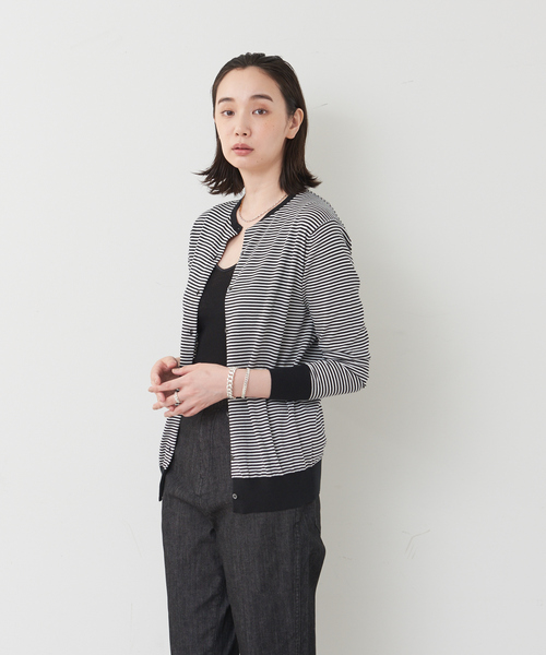 collex（コレックス）の「【Maglificio Mare/マグィリフィシオ マーレ】リブタンクトップ（タンクトップ・レディース・オフホワイト/グレー/ブラック・フリー）」の8枚目の写真