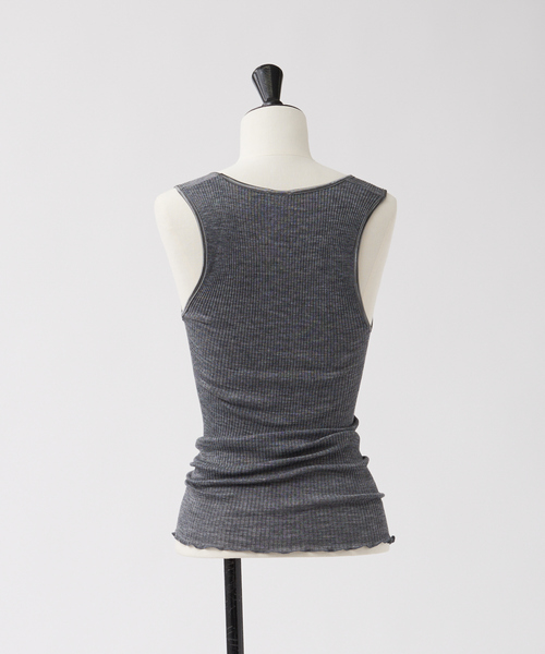 collex（コレックス）の「【Maglificio Mare/マグィリフィシオ マーレ】リブタンクトップ（タンクトップ・レディース・オフホワイト/グレー/ブラック・フリー）」の10枚目の写真