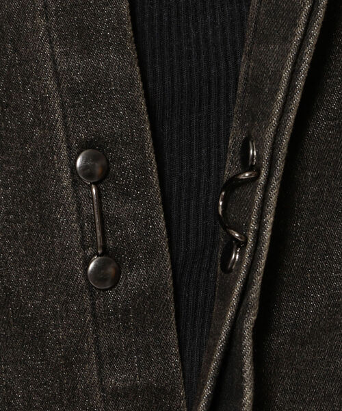 FranCisT_MOR.K.S.（フランシストモークス）の「FranCisT_MOR.K.S./フランシスト モークス/HITENSION STRETCH DENIM WIRED HOOK SHIRT（シャツ/ブラウス・メンズ・オフホワイト/オリーブ・3/2/4）」の14枚目の写真