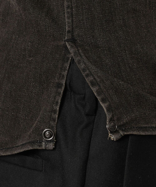 FranCisT_MOR.K.S.（フランシストモークス）の「FranCisT_MOR.K.S./フランシスト モークス/HITENSION STRETCH DENIM WIRED HOOK SHIRT（シャツ/ブラウス・メンズ・オフホワイト/オリーブ・3/2/4）」の18枚目の写真
