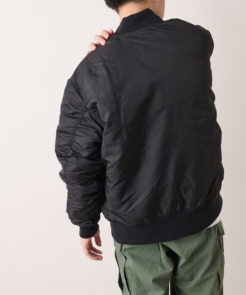 DISCOAT（ディスコート）の「ヴィンテージライクMA-1（MA-1・メンズ・ブラック/カーキ・MEDIUM/LARGE）」の14枚目の写真