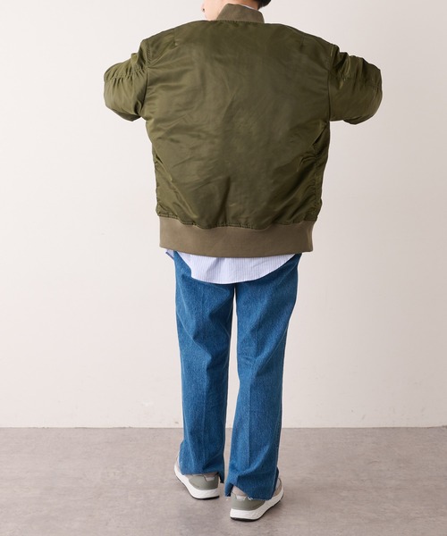 DISCOAT（ディスコート）の「ヴィンテージライクMA-1（MA-1・メンズ・ブラック/カーキ・MEDIUM/LARGE）」の13枚目の写真