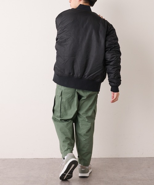 DISCOAT（ディスコート）の「ヴィンテージライクMA-1（MA-1・メンズ・ブラック/カーキ・MEDIUM/LARGE）」の10枚目の写真