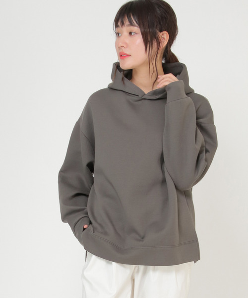 LBC(エルビーシー)の「ダンボールフーディ(パーカー・レディース・チャコールグレー/ミント/ピンク・M/L)」の2枚目の写真