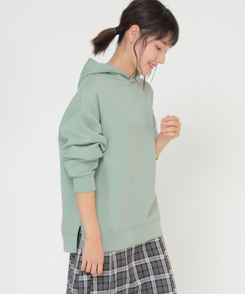 LBC(エルビーシー)の「ダンボールフーディ(パーカー・レディース・チャコールグレー/ミント/ピンク・M/L)」の3枚目の写真