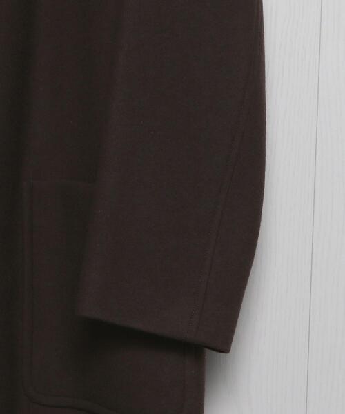 H　BEAUTY&YOUTH UNITED ARROWS（エイチビューティーアンドユースユナイテッドアローズ）の「＜AURALEE＞DOUBLE CLOTH LIGHT MELTON SOUTIEN COLLAR COAT/コート.（ステンカラーコート・メンズ・ブラウン・4/3）」の4枚目の写真