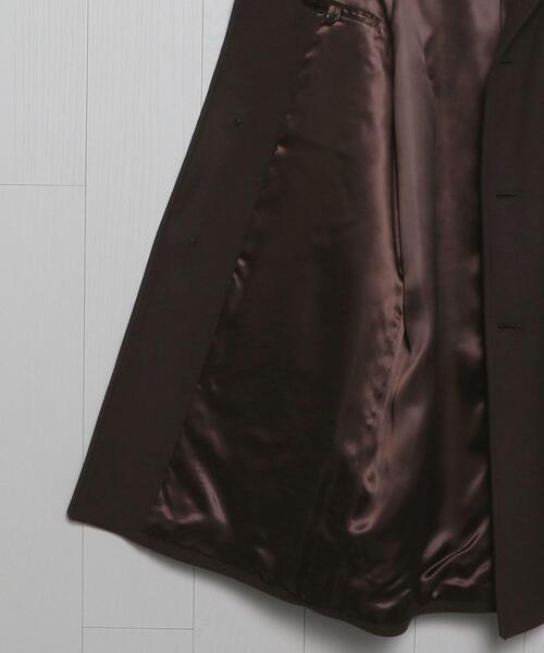 H　BEAUTY&YOUTH UNITED ARROWS（エイチビューティーアンドユースユナイテッドアローズ）の「＜AURALEE＞DOUBLE CLOTH LIGHT MELTON SOUTIEN COLLAR COAT/コート.（ステンカラーコート・メンズ・ブラウン・4/3）」の10枚目の写真