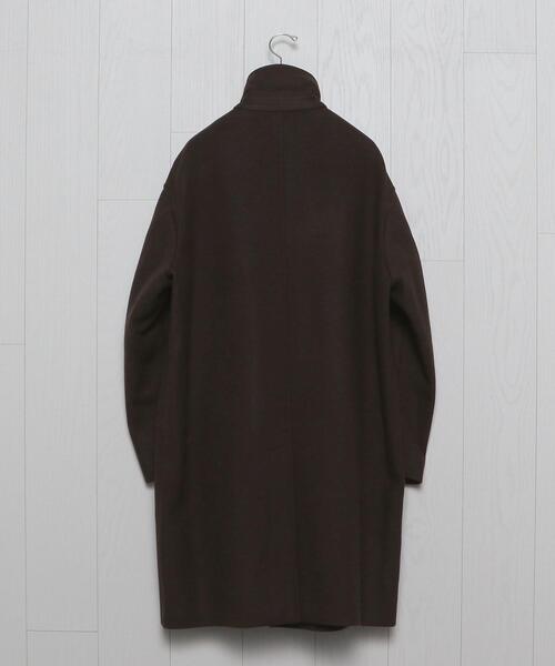 H　BEAUTY&YOUTH UNITED ARROWS（エイチビューティーアンドユースユナイテッドアローズ）の「＜AURALEE＞DOUBLE CLOTH LIGHT MELTON SOUTIEN COLLAR COAT/コート.（ステンカラーコート・メンズ・ブラウン・4/3）」の13枚目の写真