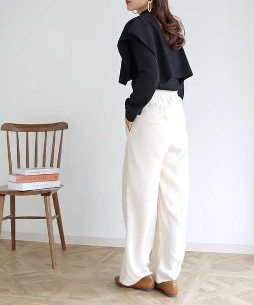 HER CLOSET(ハークローゼット)の「【shemoshelly】ケープレイヤードハイネックニット(ニット/セーター・レディース・ホワイト/ブラック/モカ/レッド/ブルー/グリーン・M)」の21枚目の写真