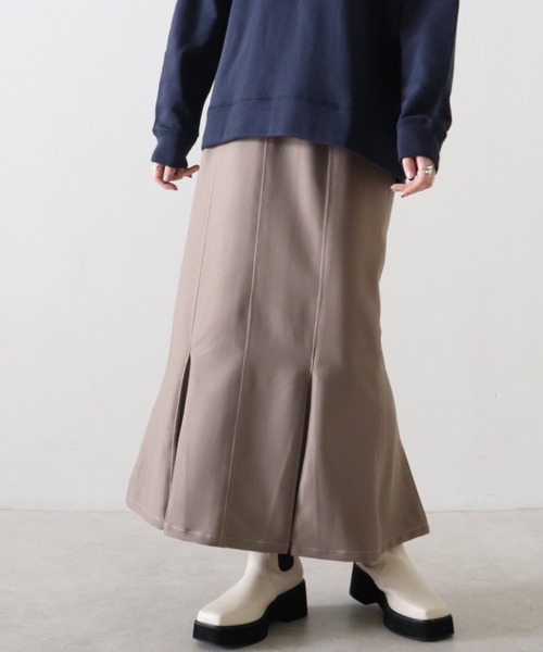 Cheek（チーク）の「ステッチマーメードスカート（スカート・レディース・モカ/ダークブルー/ロイヤルブルー/カーキ・MEDIUM/SMALL）」の11枚目の写真