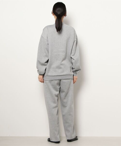 THOUSAND MILE(サウザンドマイル)の「2021FW 裏毛CARDIGAN SET UP(CARDIGAN+PANTS+BAG)(セットアップ・レディース・グレー系その他/ブラック・L/M)」の4枚目の写真