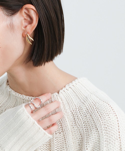 select MOCA(セレクトモカ)の「ニュアンスデザインピアス(ピアス(両耳用)・レディース・シルバー/ゴールド・FREE)」の10枚目の写真