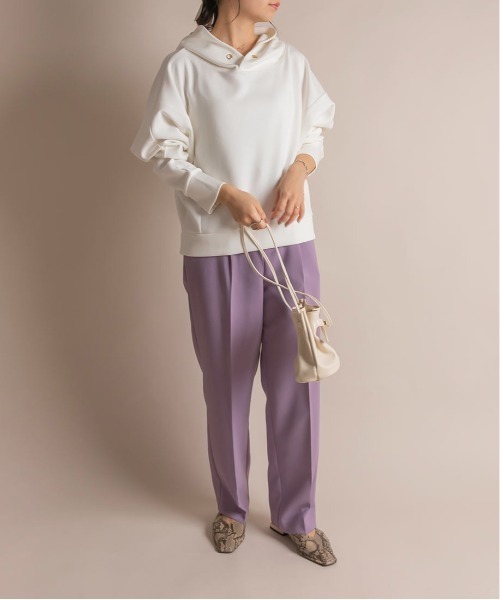 RANDA（ランダ）の「ダンボールフーディー（パーカー・レディース・ホワイト/ブラウン/グレー/ミント・FREE）」の5枚目の写真