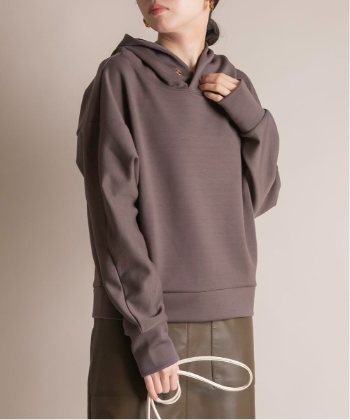 RANDA（ランダ）の「ダンボールフーディー（パーカー・レディース・ホワイト/ブラウン/グレー/ミント・FREE）」の11枚目の写真