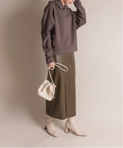 RANDA（ランダ）の「ダンボールフーディー（パーカー・レディース・ホワイト/ブラウン/グレー/ミント・FREE）」の22枚目の写真