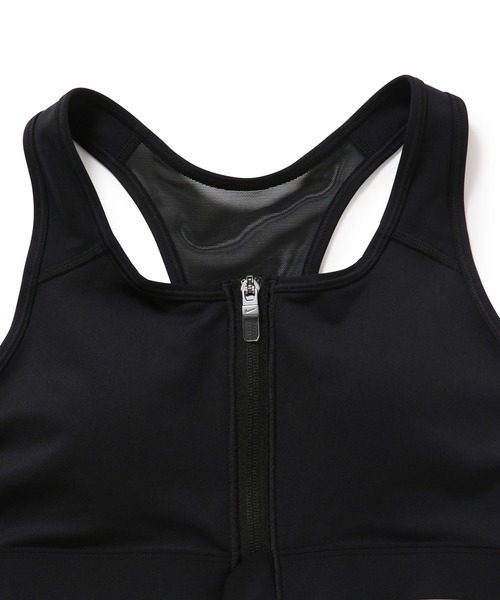 NIKE(ナイキ)の「【NIKE】ナイキ Dri-Fit スウッシュ フロント ジップ スポーツブラ(ブラジャー・レディース・ブラック・L/M/S)」の4枚目の写真