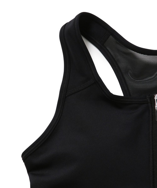 NIKE(ナイキ)の「【NIKE】ナイキ Dri-Fit スウッシュ フロント ジップ スポーツブラ(ブラジャー・レディース・ブラック・L/M/S)」の9枚目の写真