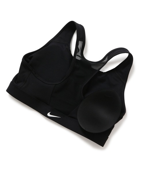 NIKE(ナイキ)の「【NIKE】ナイキ Dri-Fit スウッシュ フロント ジップ スポーツブラ(ブラジャー・レディース・ブラック・L/M/S)」の3枚目の写真