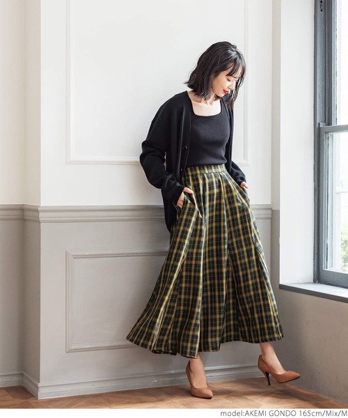 スカート acka georgette pencil skirt acka georgette pencil skirt