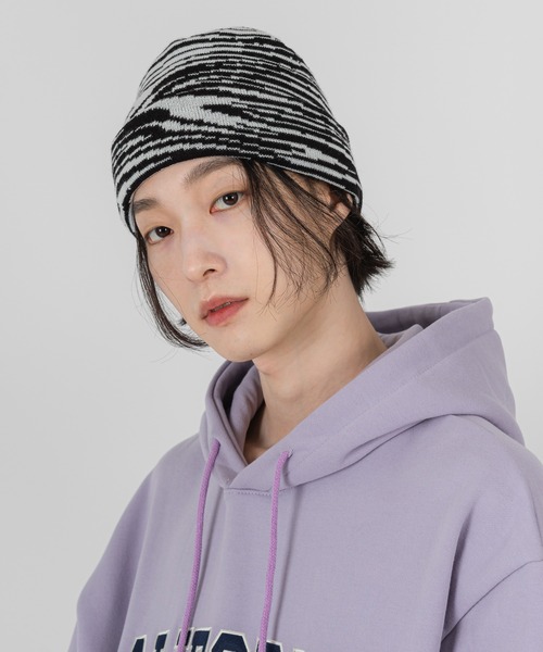 ゼブラボーダーニット帽 ニットキャップ ビーニー Followin フォロウィン のファッション通販 Zozotown