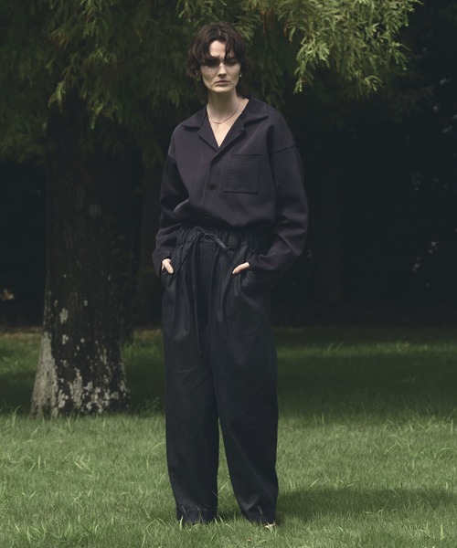 Blanc YM(ブランワイエム)の「Blanc YM ブランワイエム / Light Ounces Easy pants ライトオンスデニム 2タックパンツ イージパンツ(セットアップ) / BL-22S-LDEP(デニムパンツ・メンズ・ネイビー・MEDIUM/SMALL)」の3枚目の写真