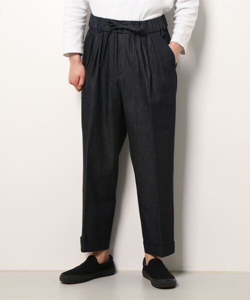 Blanc YM(ブランワイエム)の「Blanc YM ブランワイエム / Light Ounces Easy pants ライトオンスデニム 2タックパンツ イージパンツ(セットアップ) / BL-22S-LDEP(デニムパンツ・メンズ・ネイビー・MEDIUM/SMALL)」の6枚目の写真